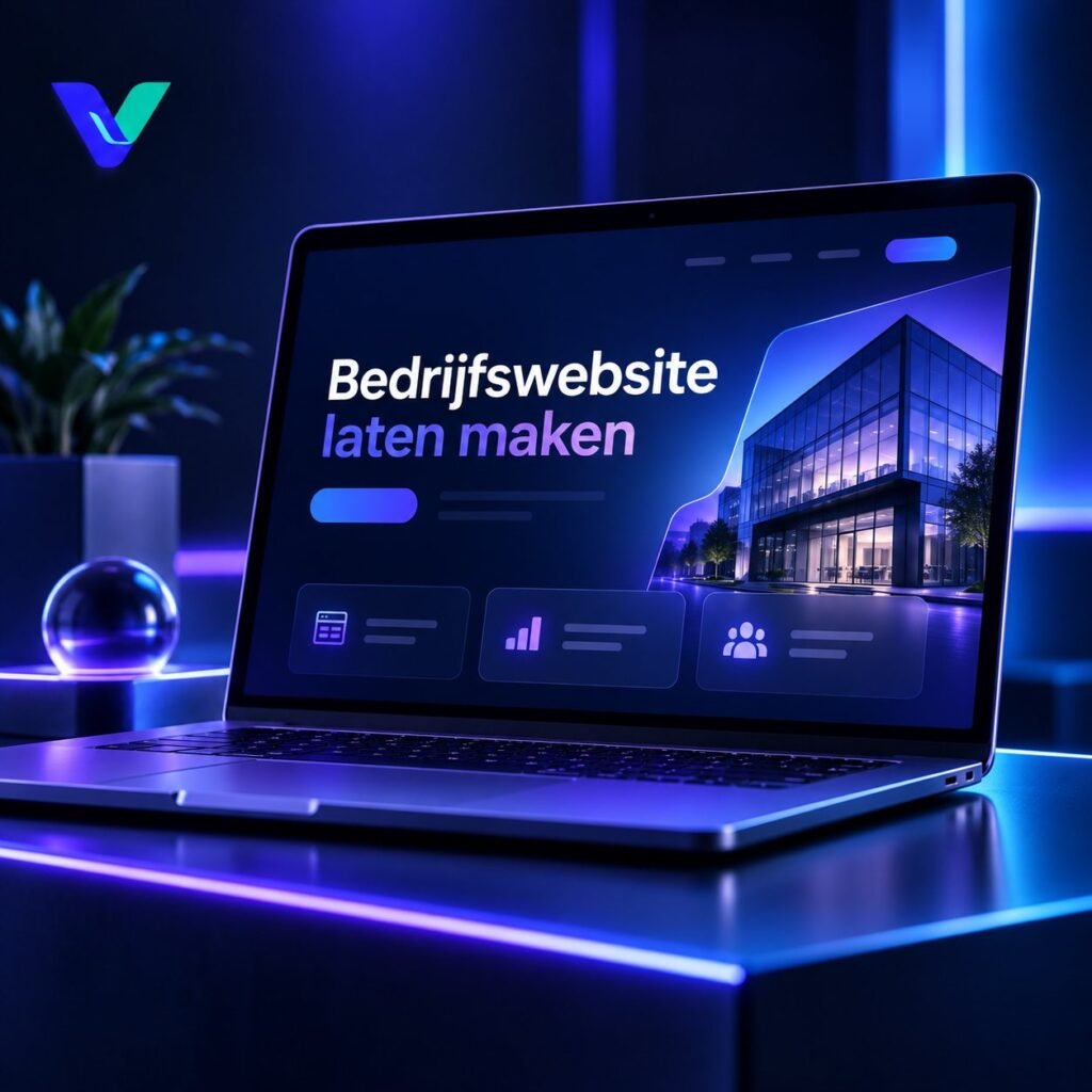 Professionele bedrijfswebsite op desktop tablet en smartphone