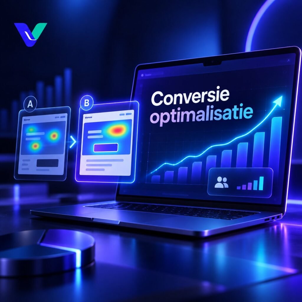 Conversie optimalisatie met A B test heatmaps funnel en groeigrafiek