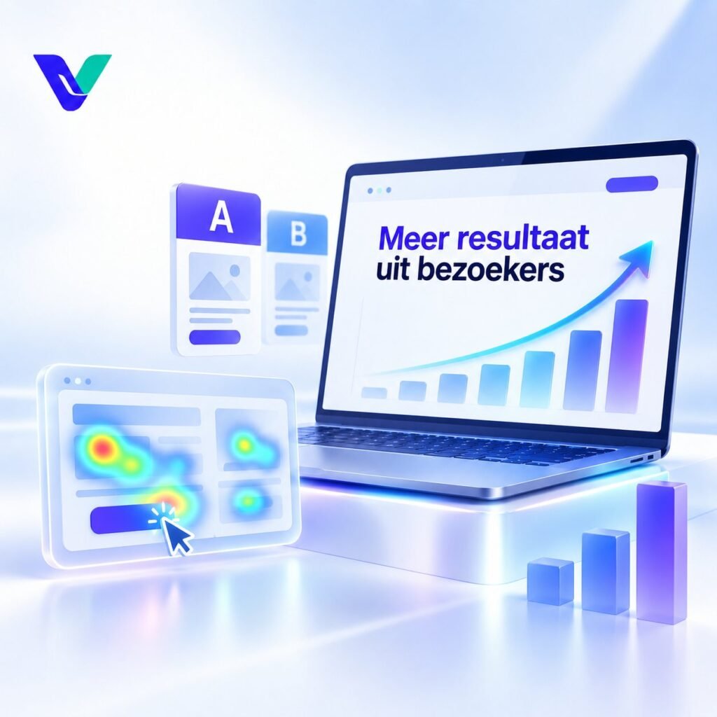 Conversie optimalisatie met A B test heatmaps funnel en groeigrafiek
