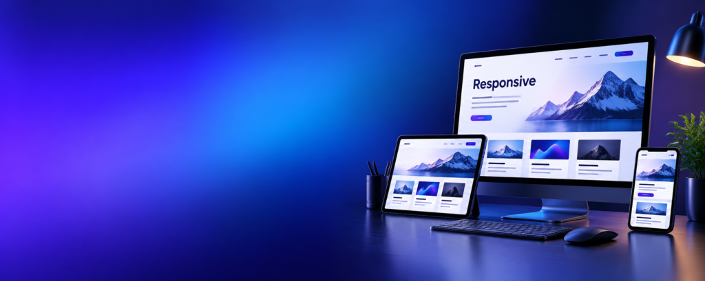 Responsive website die zich aanpast aan alle schermformaten
