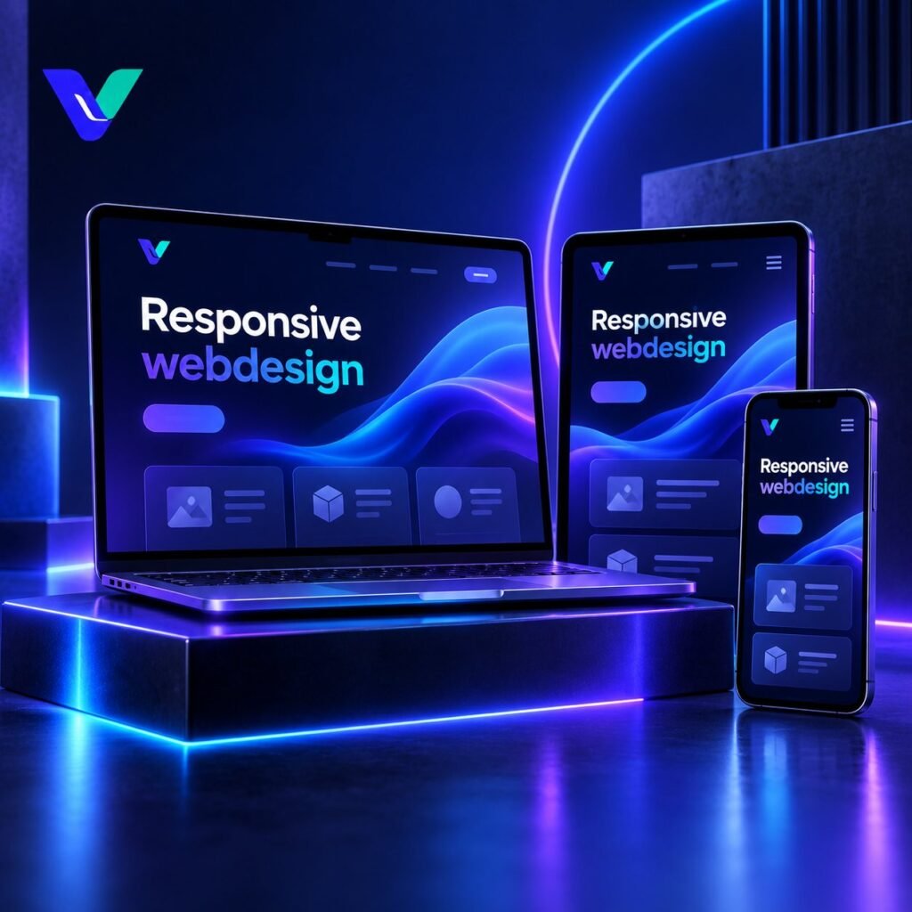 Responsive website die zich aanpast aan alle schermformaten
