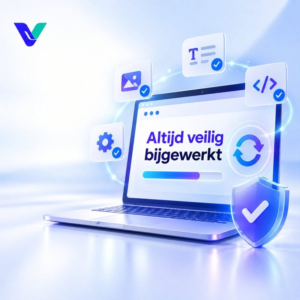 Veilige website updates voor systeem componenten en uitbreidingen