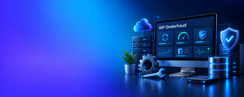 WordPress onderhoud met updates beveiliging prestaties en monitoring